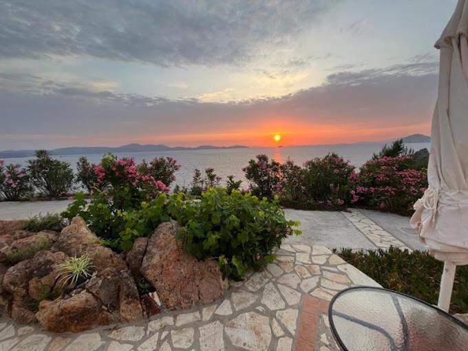 Ferienwohnung Patmos Garden Sea Grikos Bay  Exterior foto